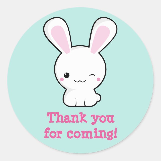 Adesivo Coelhinha de Kawaii (Frente)