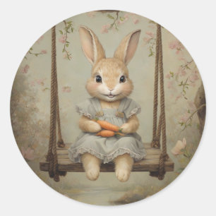 Adesivo Coelhinho De Coelho Da Páscoa Cura Vintage