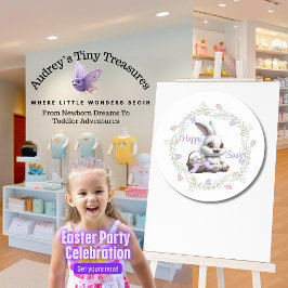 Adesivo Coelhinho De Páscoa Com Pão De Ovos