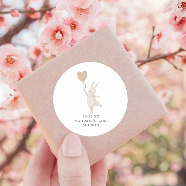 Adesivo Coelhinho doce com Chá de fraldas de balão cardíac (Criador carregado)