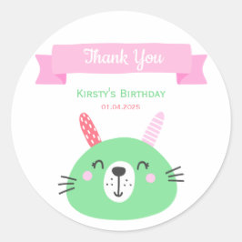 Adesivo Coelhinho Verde Bonito | ANIVERSÁRIO DE CRIANÇA |