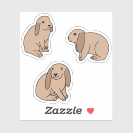 Adesivo Coelhinhos de palha