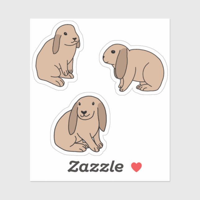 Adesivo Coelhinhos de palha (Folha)