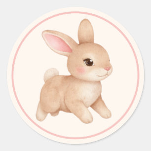 Adesivo Coelho Bebê Fofinho de Bochechas Rosadas