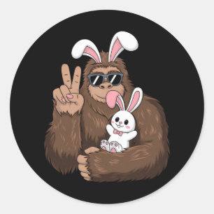 Adesivo Coelho Bigfoot Funny Dia da Páscoa Sasquatch