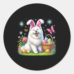 Adesivo Coelho Bonito Samoyed Cachorro Cachorro Cachorro P