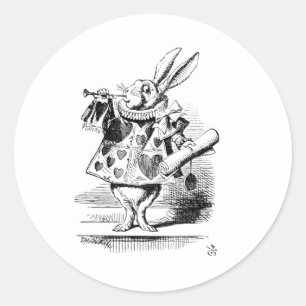 Adesivo Coelho Branco, de Alice's Adventures
