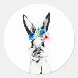 Adesivo Coelho com Flores