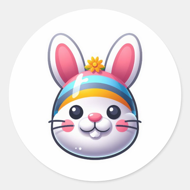 Adesivo Coelho da Páscoa (Frente)