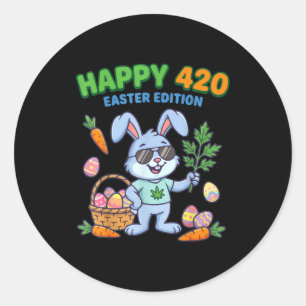 Adesivo Coelho da Páscoa Feliz Fumando _1