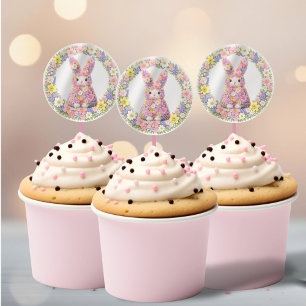 Adesivo Coelho da Páscoa Flor Doce Coelho