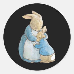 Adesivo Coelho da Páscoa Peter Mother Rabbit Retrô Cottage