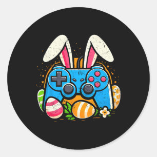 Adesivo Coelho de Páscoa de Controle de Videogame Antigo J