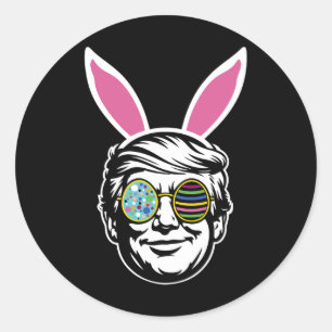 Adesivo Coelho de Páscoa Feliz Trump Caça aos Ovos Primave