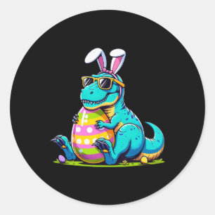 Adesivo Coelho de Páscoa Ovo de Dinossauro Feliz Eastrawr 