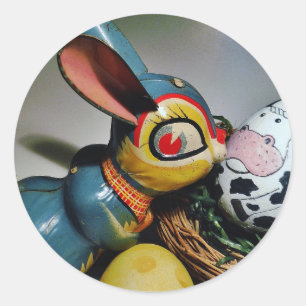 Adesivo Coelho do brinquedo e ovo da vaca