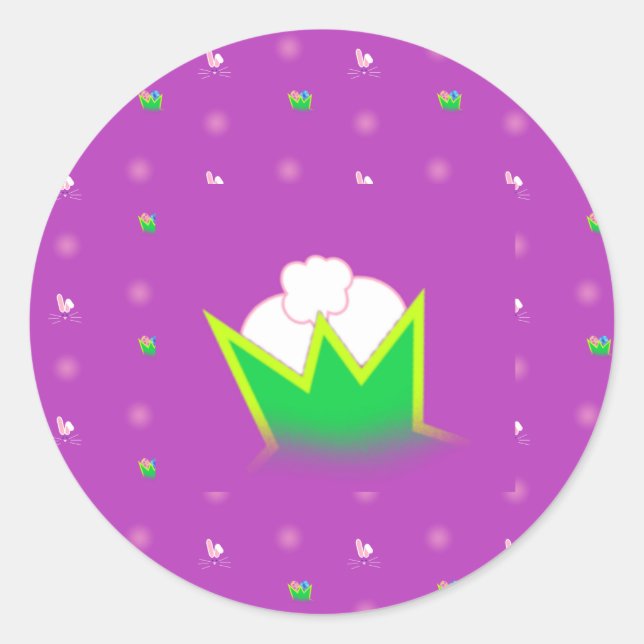 Adesivo coelho escondido (Frente)