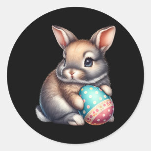 Adesivo Coelho Fofo de Páscoa Ovos Pets Bunny Coelhos Faze