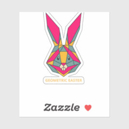 Adesivo Coelho Geométrico da Páscoa