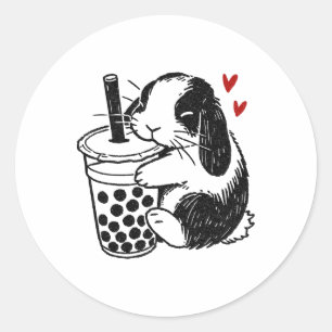 Adesivo Coelho Holland Lop Ama Bunny do Chá Boby e Bolha