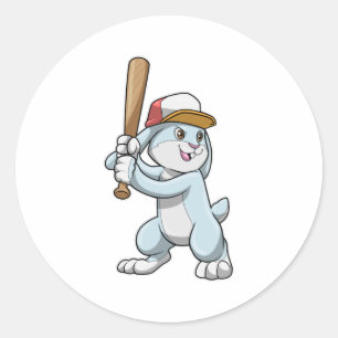 Adesivo Coelho no Baseball com Baco de Baseball