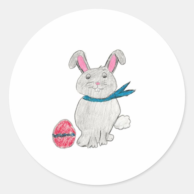 Adesivo Coelho páscoa (Frente)