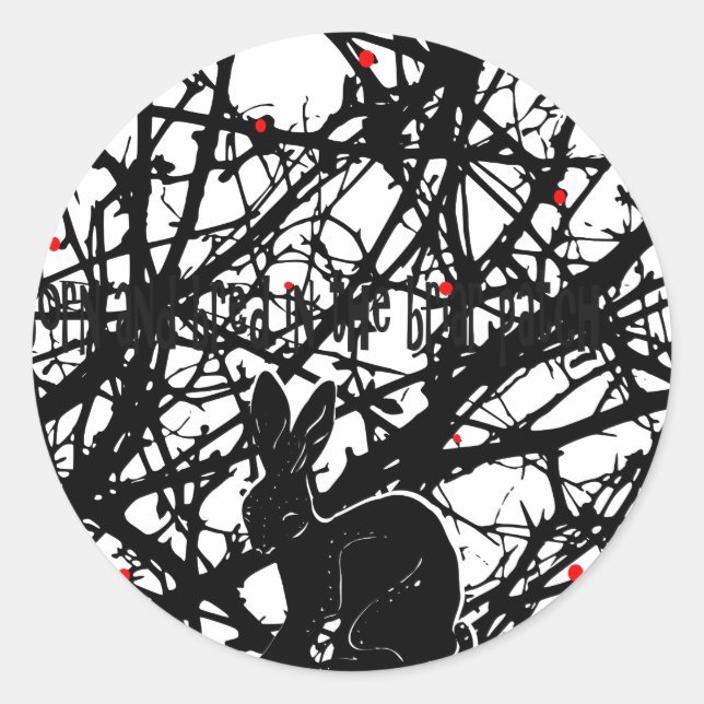 Adesivo Coelho Trickster em Patch Briar (Frente)