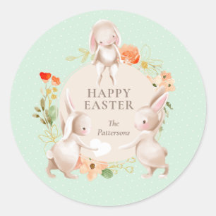 Adesivo Coelhos Coelhos Coelhos Coelhos Coelhos Florais Pe
