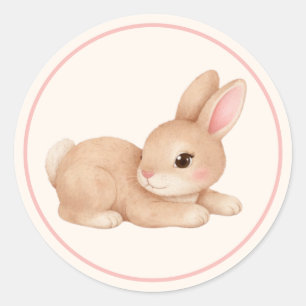 Adesivo Coelhozinho Bebê Fofo Coelho Bochechas Rosadas