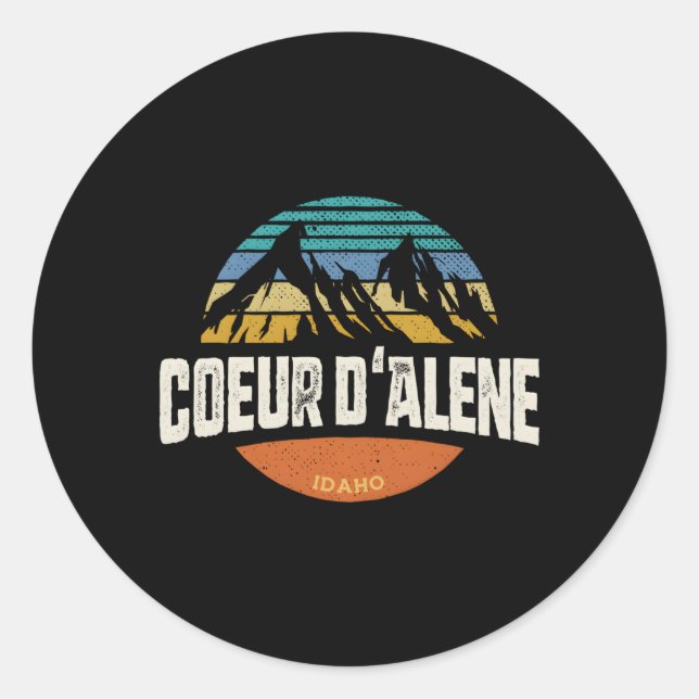 Adesivo Coeur D Alene Idaho (Frente)
