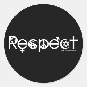 Adesivo Coexistir com Respeito - Paz Bondade & Tolerância