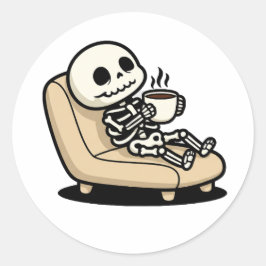 Adesivo Coffee Break – Grim Reaper Dark Humor Coffee