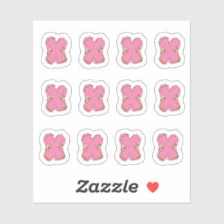 Adesivo Coffee Letter X: Monogram Initial Sheet