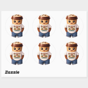 Adesivo Coffee Man – Design Divertido para Verdadeiros Rei