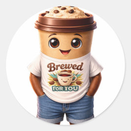 Adesivo Coffee Man – Fun Design for True Caffeine Kings