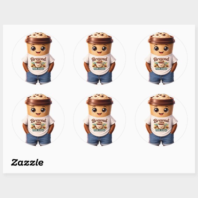 Adesivo Coffee Man – Fun Design for True Caffeine Kings (Folha)