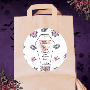 Adesivo Cofin Cofin Rosa Raven Gótica Aniversário