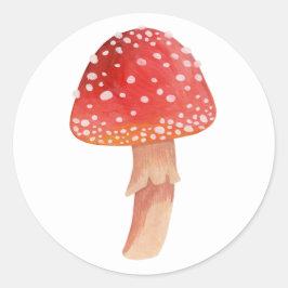 Adesivo Cogumelo Fofo da Floresta | Toadstool Vermelho Cot