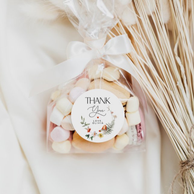 Adesivo Cogumelos e morangos Chá de fraldas ou Aniversário (Criador carregado)