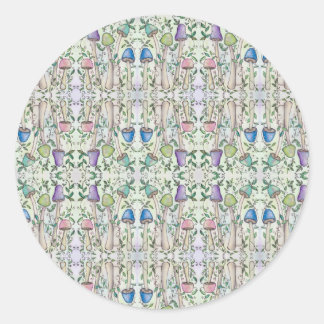 Adesivo Cogumelos e vinha