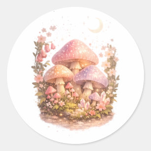 Adesivo Cogumelos Mágicos Vibes Pastel de Casa de Fadas