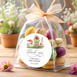 Adesivo Cogumelos Selvagens Chá de fraldas Favorecer Cláss