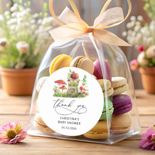 Adesivo Cogumelos Selvagens Chá de fraldas Favorecer Cláss