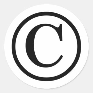 Adesivo Coisa do símbolo de copyright...
