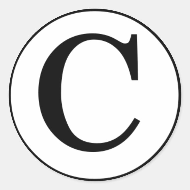 Adesivo Coisa do símbolo de copyright... (Frente)