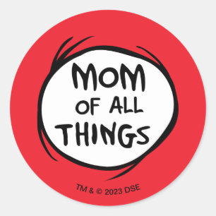 Adesivo Coisa Um Coisa Dois do Dr. Seuss - Mãe de todas as