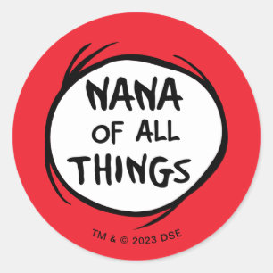 Adesivo Coisa Um Coisa Dois - Nana de todas as Coisas
