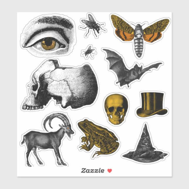 Adesivo Coisas assustadoras (Folha)