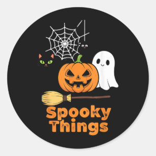 Adesivo Coisas Assustadoras Abóbora de Halloween Fofa Fant
