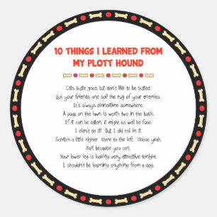 Adesivo Coisas Engraçadas Que Aprendi Com O Meu Cachorro D